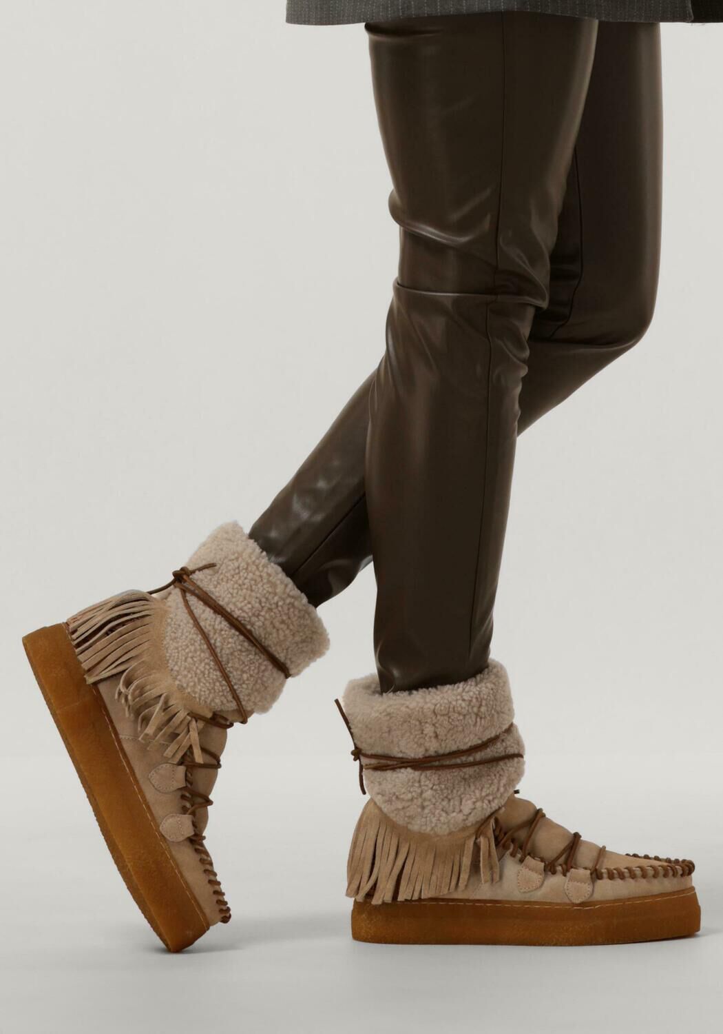 Beige KARMA OF CHARME Schn&uuml;rboots YMIZ INDIO INDIAN - large
