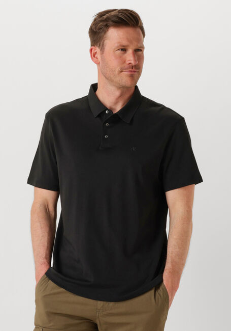 Schwarze CALVIN KLEIN Polo-Shirt SS SUPIMA CHEST EMB - large