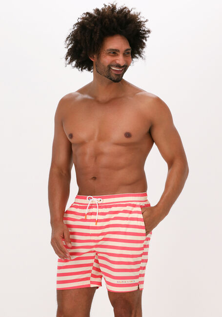 Orangene SCOTCH & SODA Badehosen MID LENGTH STRIPED SWIMSHORT - large