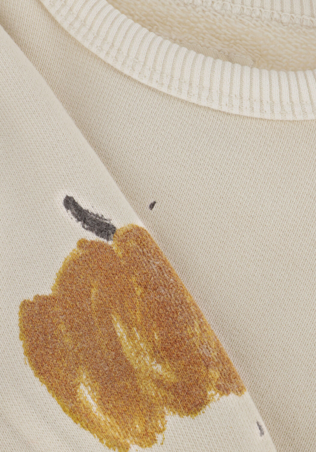 Beige PLAY UP Sweatshirt PRINTED FLEEECE SWEATER - large