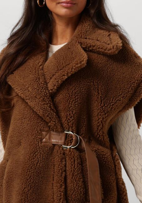 Camelfarbene LIU JO Gilet GILET TS. TEDDY - large