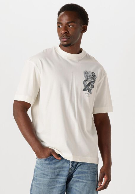Nicht-gerade weiss SELECTED HOMME T-shirt SLHRELAXWILL LICENSE SS O-NECK TEE - large