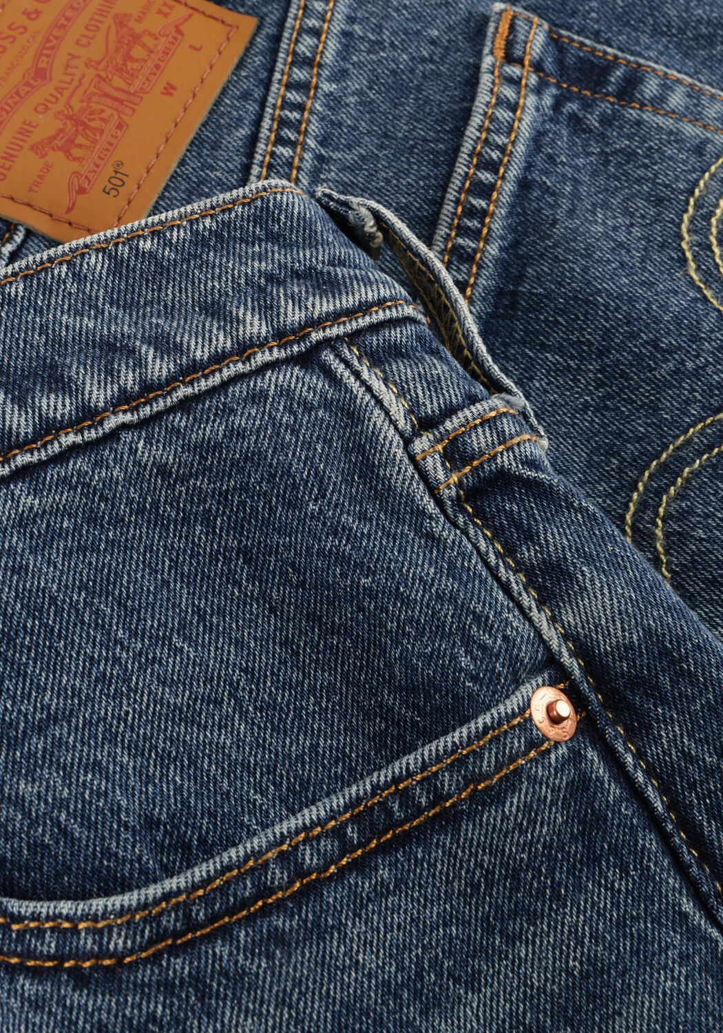 Blaue LEVI'S Kurze Hosen 501 ORIGINAL SHORT BROKEN MIDNIGHT NO - large