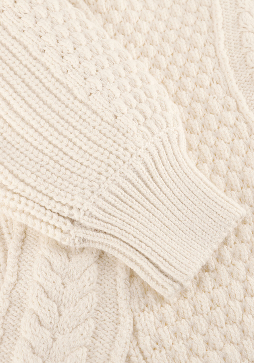 Creme ROUGE EDIT Pullover ROUMICALA LS O-NECK KNIT - large