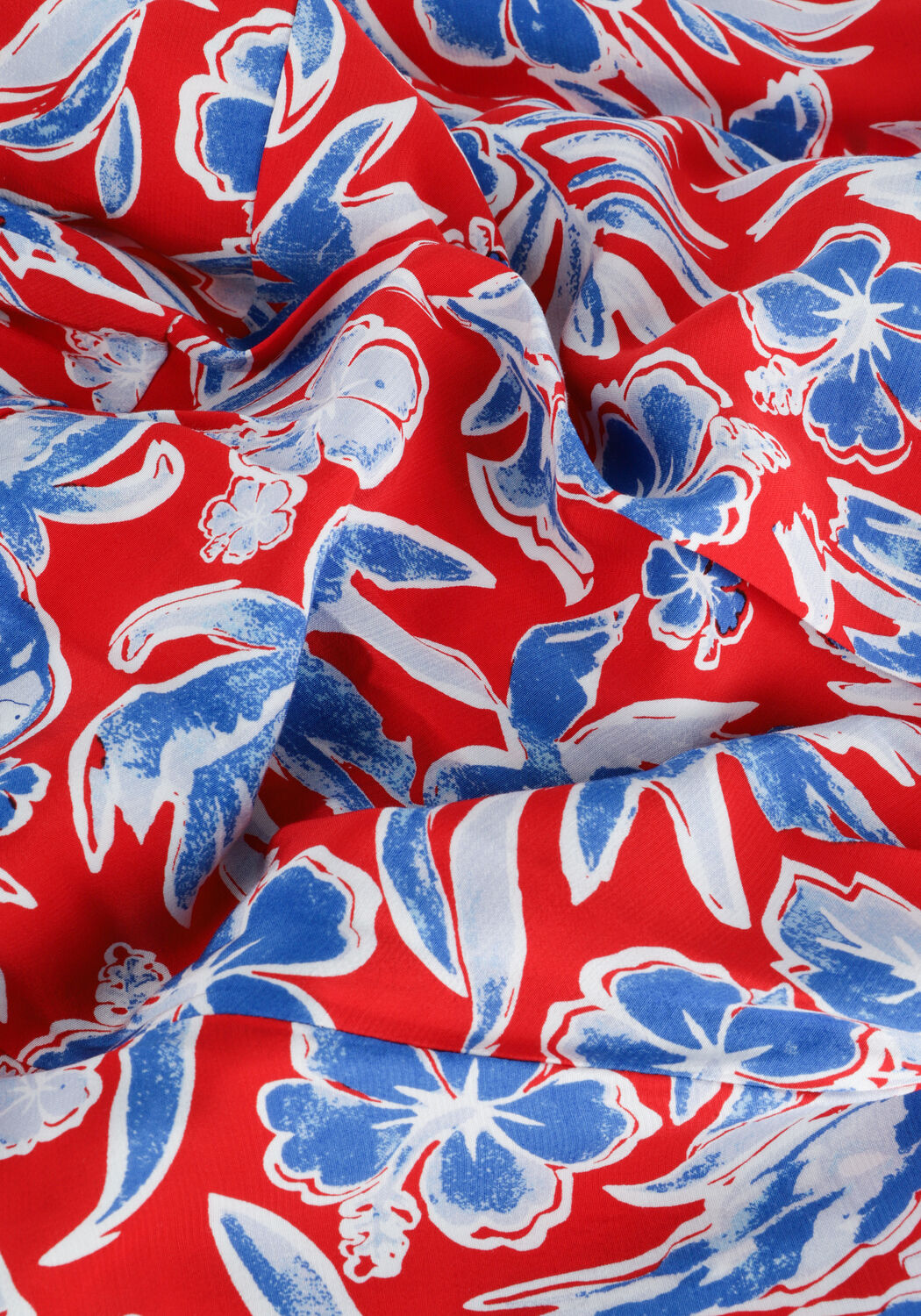 Rote TOMMY HILFIGER Midikleid VIS WRAP KNEE DRESS 3/4 SLV - large