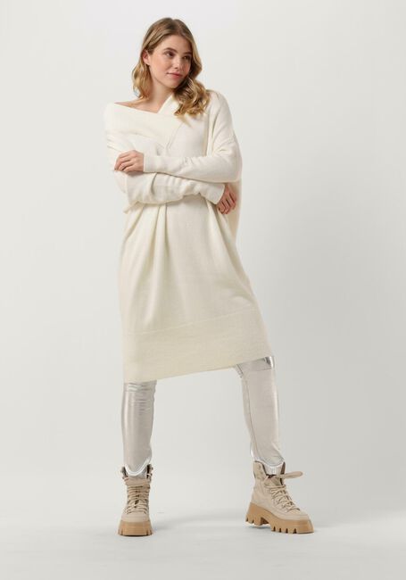 Wei&szlig;e 10DAYS Midikleid SOFT KNIT V-NECK DRESS - large
