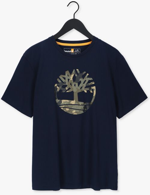Dunkelblau TIMBERLAND T-shirt SS TREE LOGO SEASONAL CAMO TEE - large
