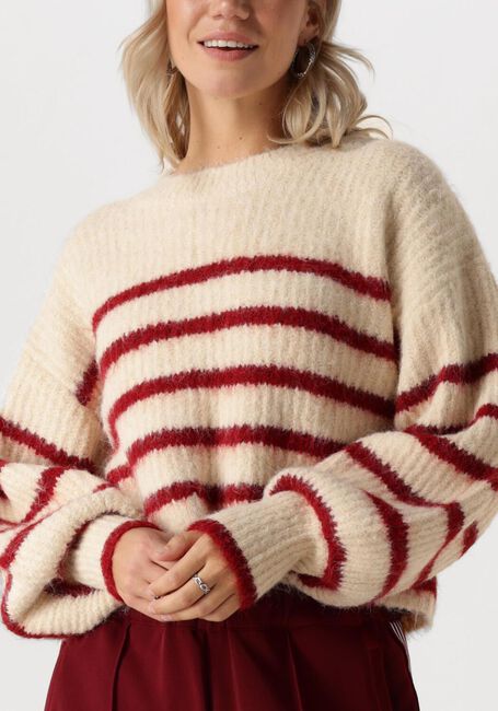 Bordeaux CO'COUTURE Pullover CORALIECC CROP STRIPE O-KNIT - large