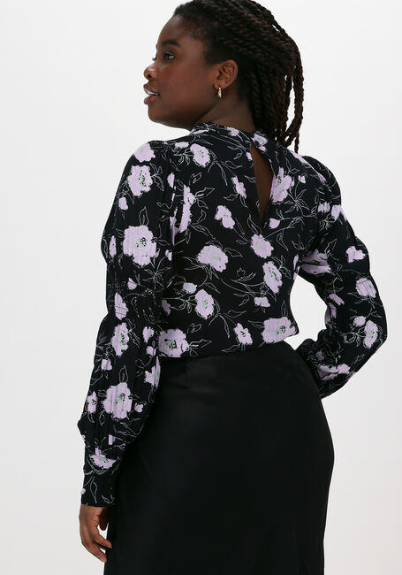 Schwarze MSCH COPENHAGEN Top LORINA MOROCCO LS TOP - large