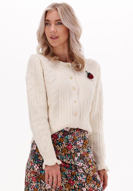 Weiße FABIENNE CHAPOT Strickjacke PEGGY CARDIGAN - large