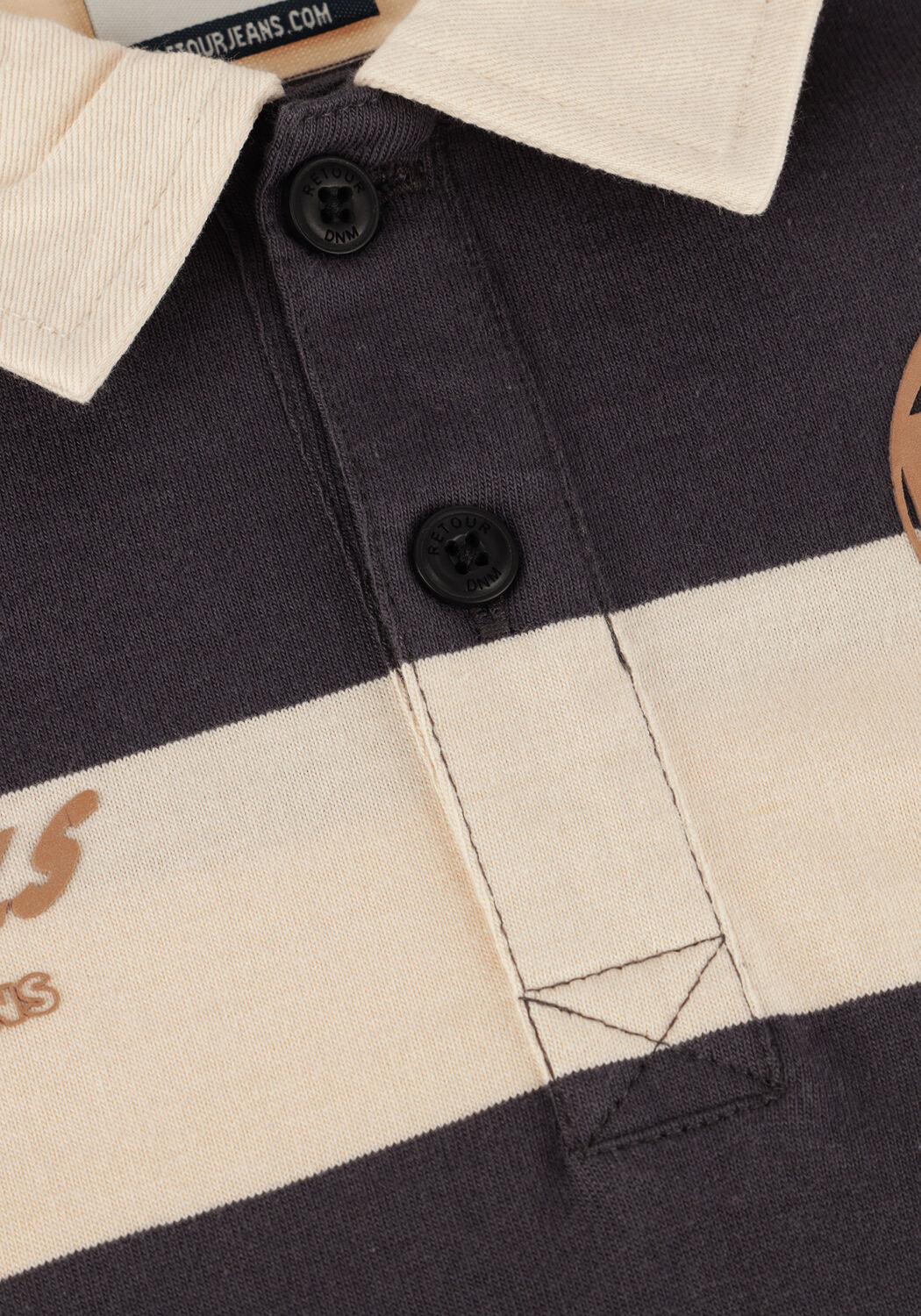 Mehrfarbige/Bunte RETOUR Polo-Shirt DUKE - large