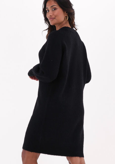 Schwarze SELECTED FEMME Minikleid LULU LS KNIT DRESS O-NECK - large