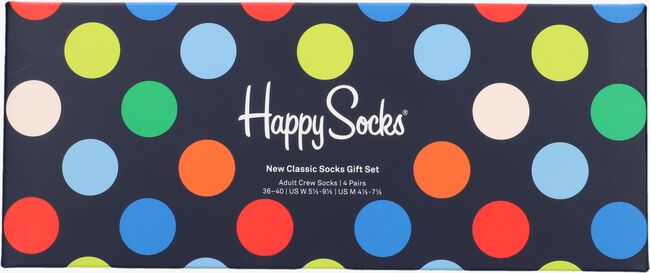 Blaue HAPPY SOCKS Socken 4-PACK CLASSIC SOCKS GIFT SET - large