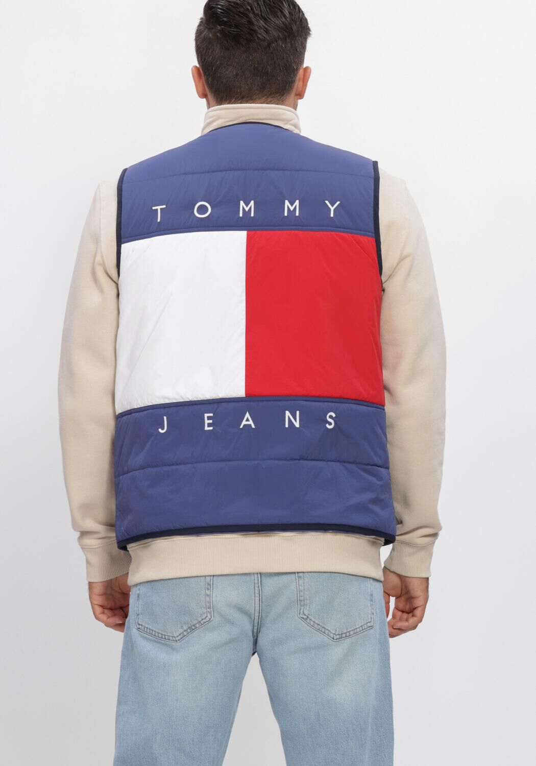 Blaue TOMMY JEANS Bodywarmer TJM FLAG QUILTED VEST - large