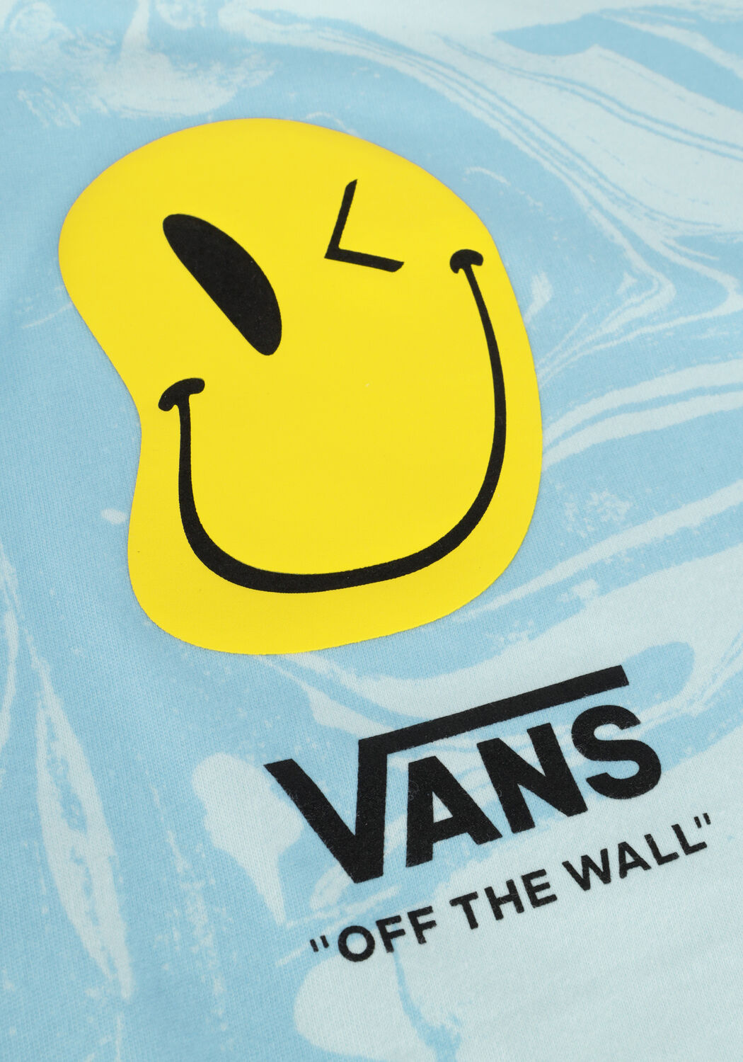 Blaue VANS T-shirt MARBLE SS BLUE GLOW - large