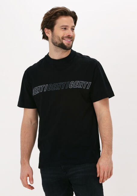 Schwarze GENTI T-shirt J5033-1226 - large