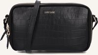 Schwarze LOULOU ESSENTIELS Umhängetasche POUCH CLASSY CROC - medium