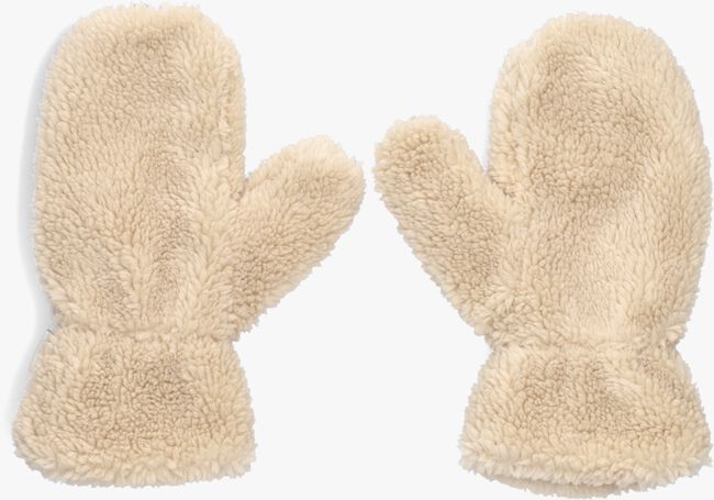 Beige ANOTHER LABEL Handschuhe LENA TEDDY GLOVES - large