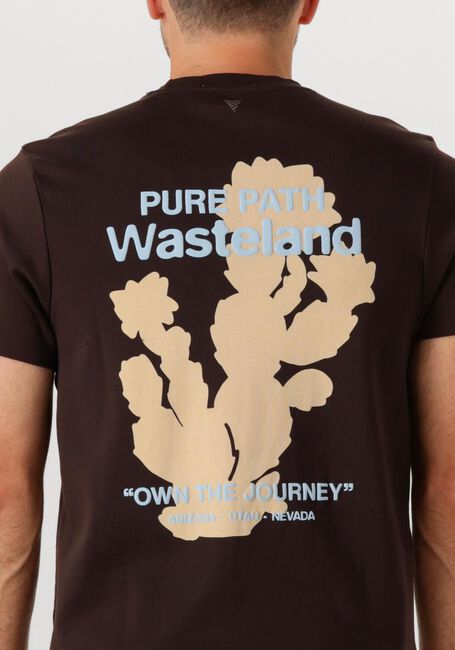 Braune PURE PATH T-shirt REGULAR FIT T-SHIRTS - large