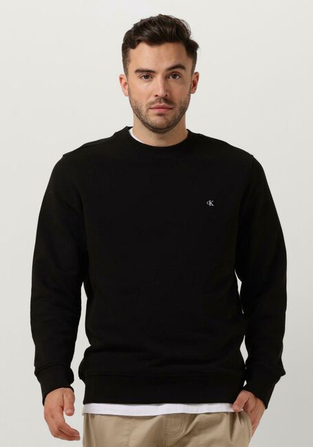 Schwarze CALVIN KLEIN Pullover CK EMBRO BADGE CREW NECK - large