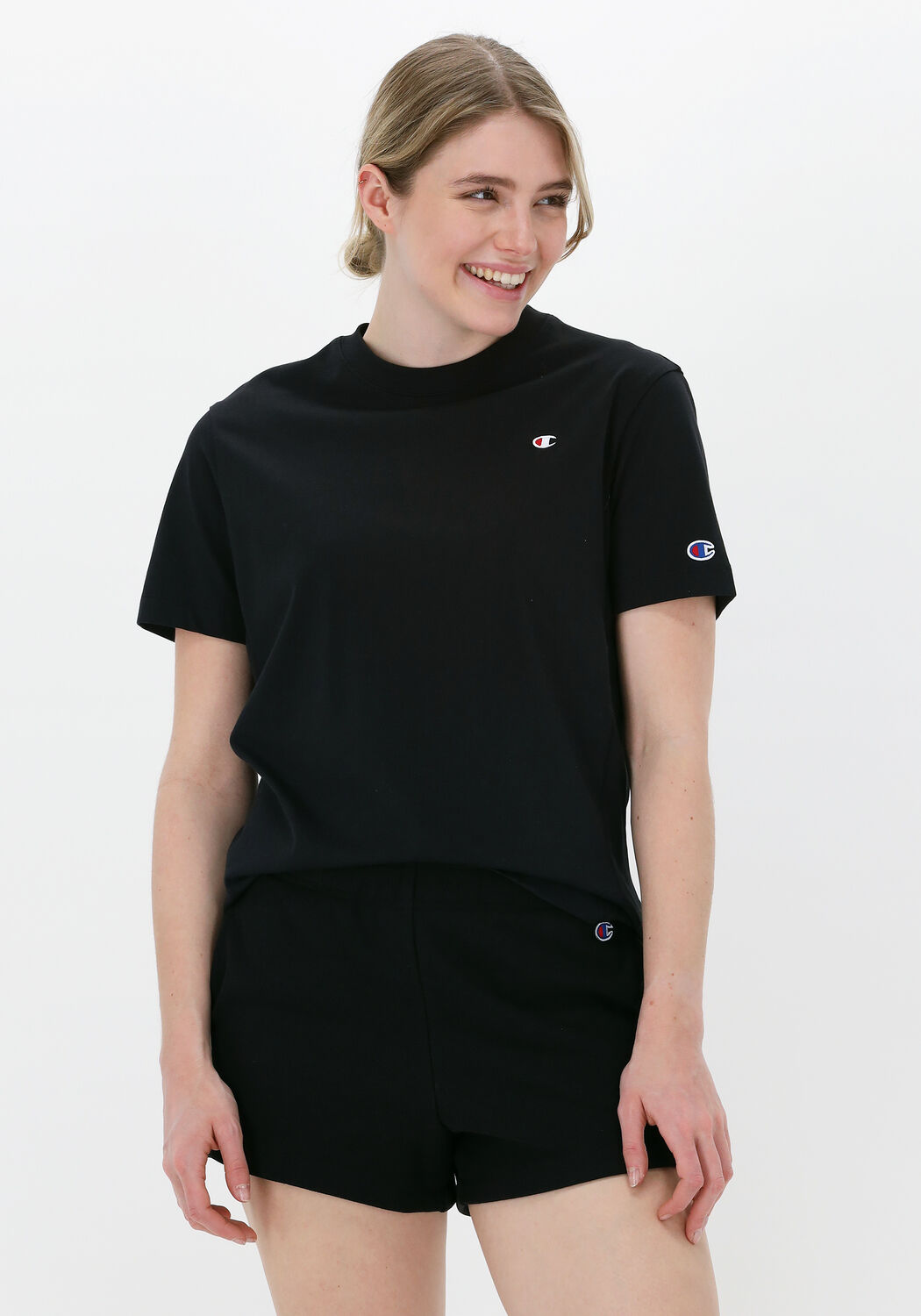 Black champion t shirt women's new arrivals