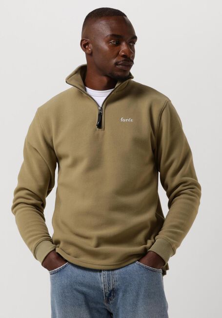 Grüne FORÉT Pullover MOTION HALF ZIP - large