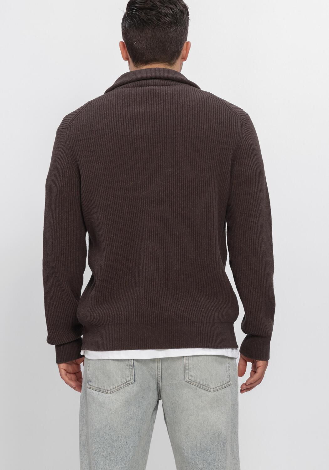 Braune DSTREZZED Pullover DS_JOSIAH SKIPPER - large