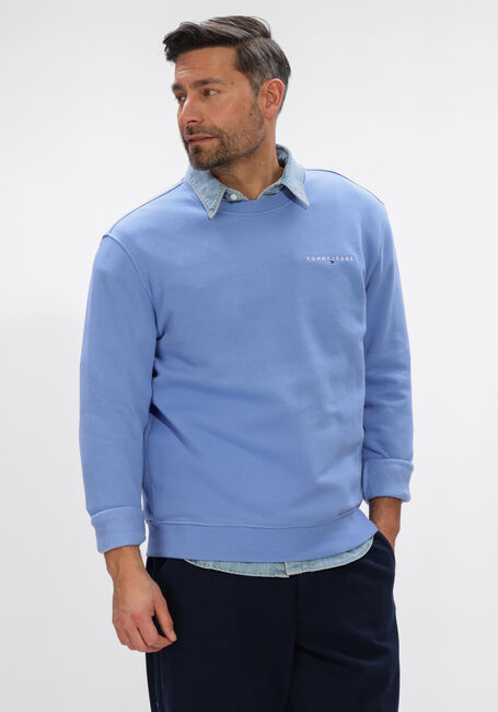 Beige TOMMY JEANS Sweatshirt TJM REG LINEAR CREW EXT - large