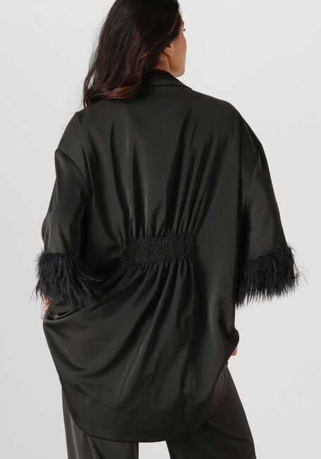 Schwarze CO'COUTURE Minikleid ADNA CC FEATHER SHIRT - large