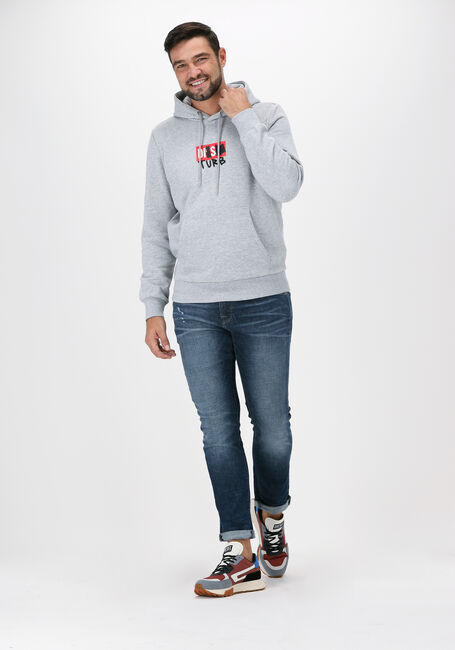 Graue DIESEL Sweatshirt S-GIRK-HOOD-B8 - large