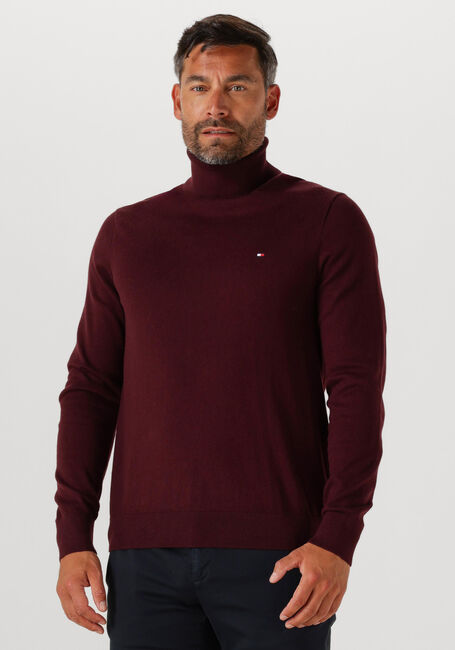 Bordeaux TOMMY HILFIGER Rollkragenpullover PIMA ORG CTN CASHMERE ROLL NECK - large