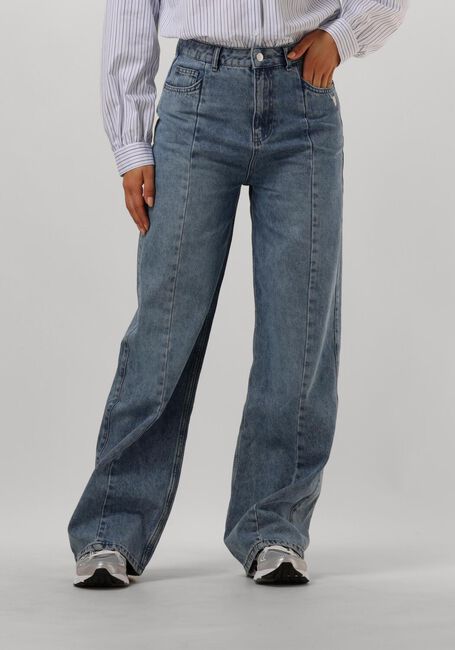 Blaue ALIX THE LABEL Wide jeans LADIES WOVEN SOFT DENIM WIDE LEG PANTS - large