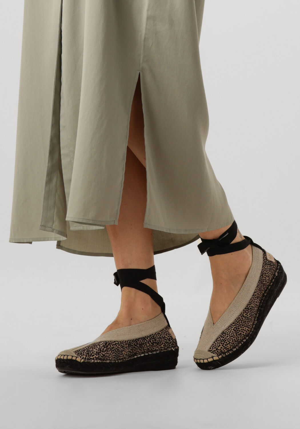 Schwarze SHABBIES Espadrilles PALMA KIMONO - large