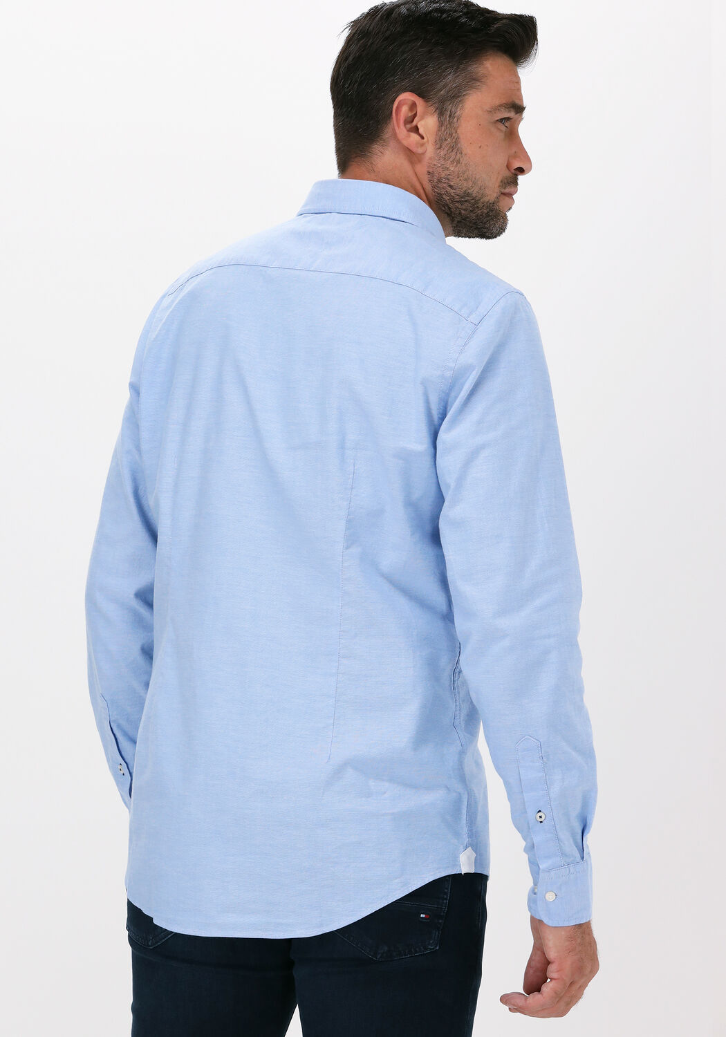Blaue TOMMY HILFIGER Casual Oberhemd CORE STRETCH SLIM OXFORD