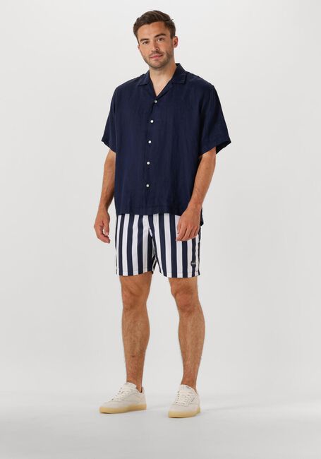 Blaue SHIWI Badehosen MEN SWIMSHORT BROAD STRIPE - large