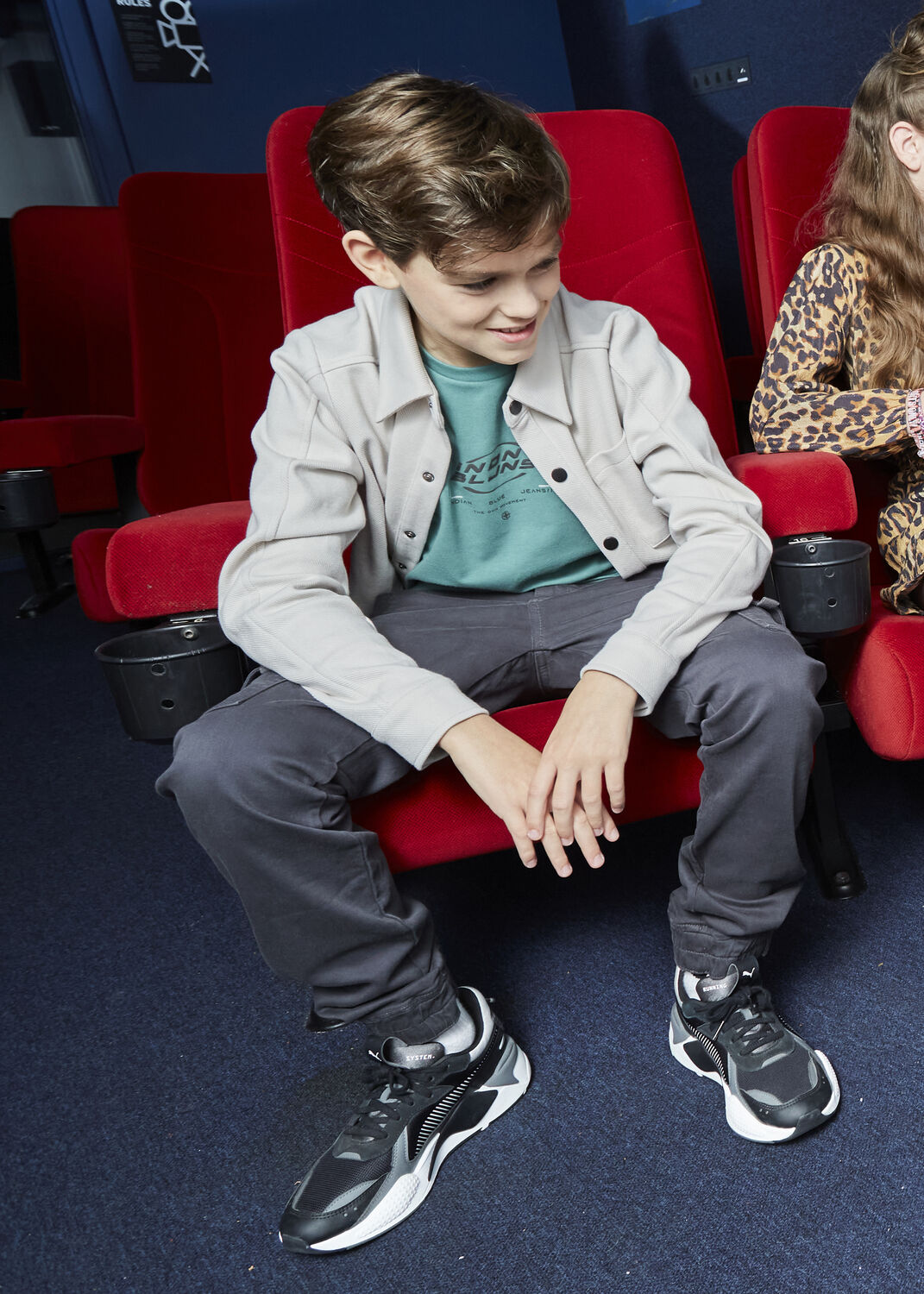 Graue INDIAN BLUE JEANS Overshirts SHIRT JACKET TWILL - large