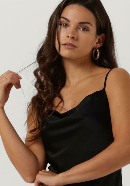 Schwarze Y.A.S. Minikleid YASDOTTEADRAPE STRAP MINI DRESS - large