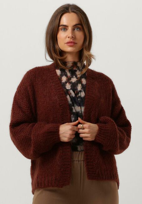 Rote SUMMUM Strickjacke OVERSIZED CARDIGAN MOHAIR BLEND KNIT - large