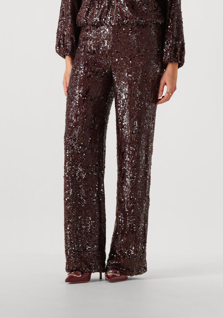 Braune CO'COUTURE Weite Hose SOPHIECC SEQUIN LL PANT - large