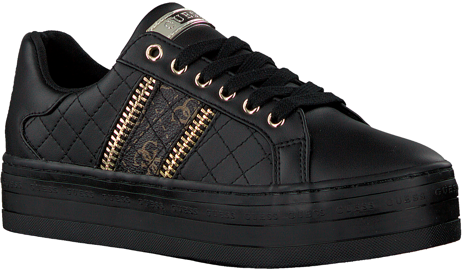 Schwarze GUESS Sneaker low BARITT | Omoda