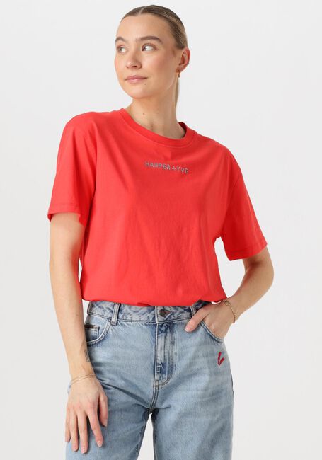 Rote HARPER & YVE T-shirt RHINESTONE-SS - large