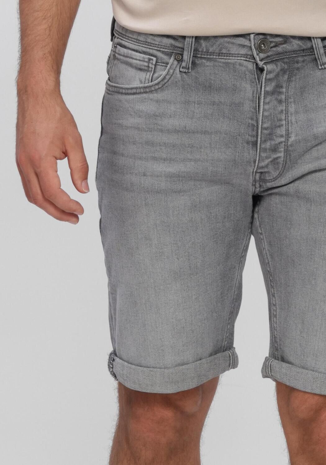 Graue PURE PATH Kurze Hosen THE MILES SLIM FIT SHORT - large