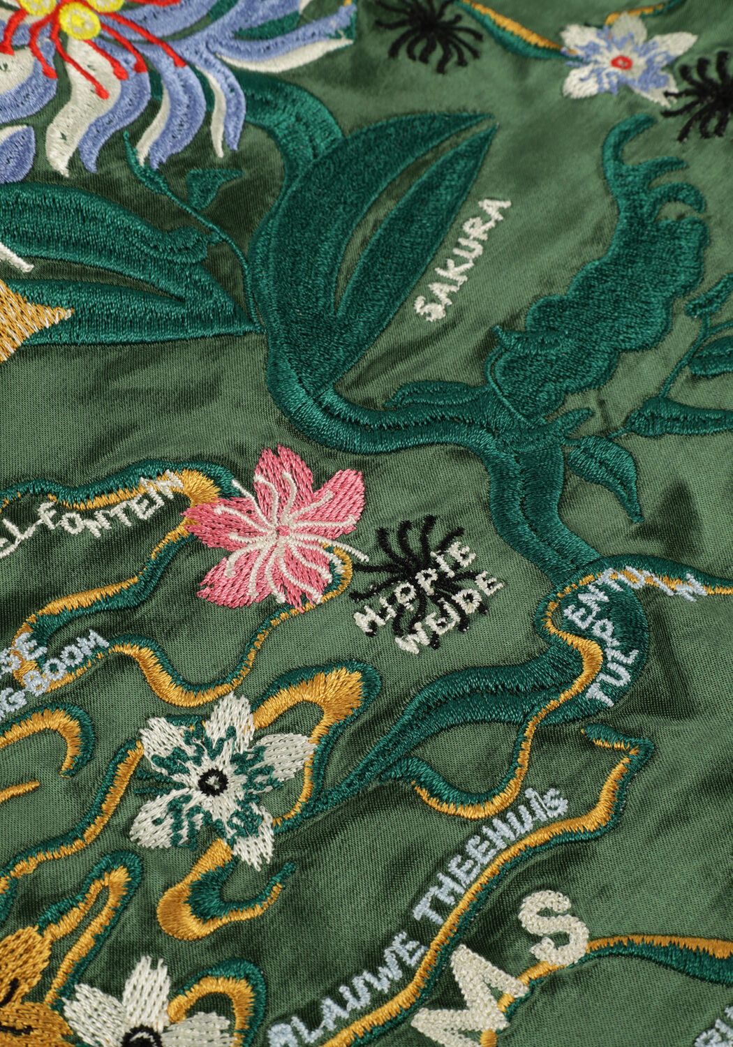 Dunkelgr&uuml;n SCOTCH & SODA Jack REVERSIBLE SOUVENIR KIMONO BOMBER - large