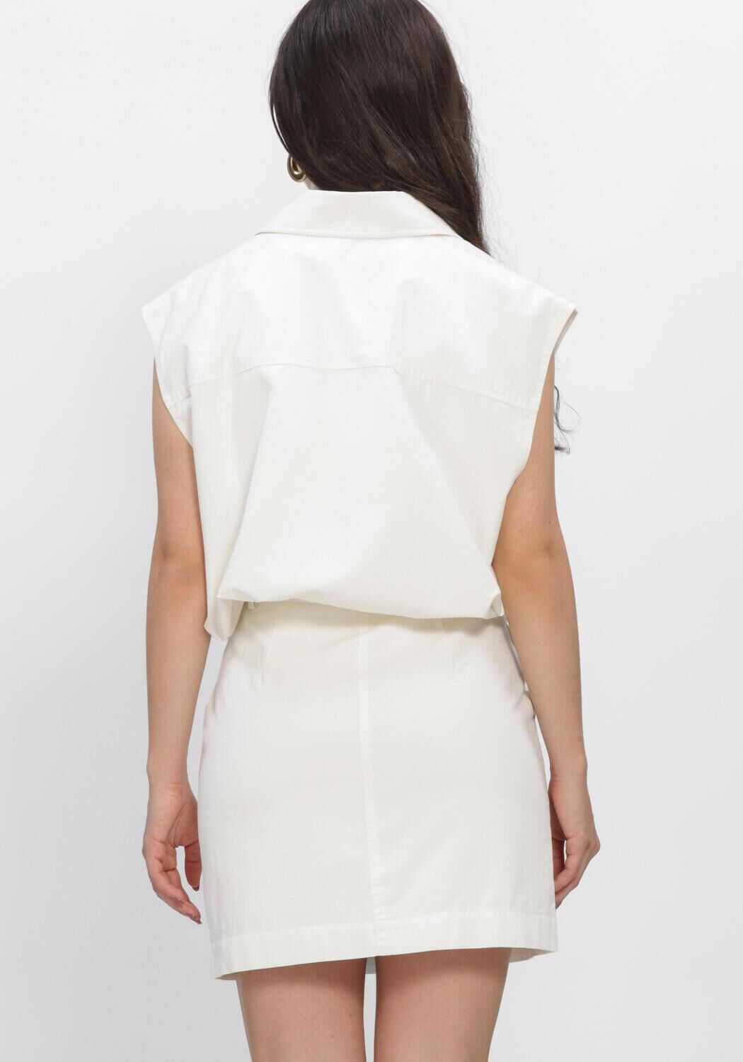 Wei&szlig;e MSCH COPENHAGEN Jacken MSCHJOSILYN VEST - large