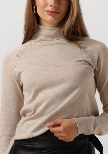 Beige SUMMUM Rollkragenpullover TURTLE NECK SWEATER SOFT VISCOSE POLYAMIDE KNIT - large