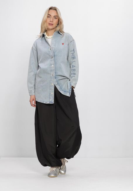 Hellblau ALIX THE LABEL Blusen LADIES WOVEN FLOWY DENIM OVERSIZED BLOUSE - large