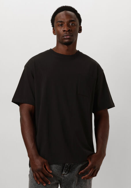 Schwarze SCOTCH & SODA T-shirt 3 CROSSES LOOSE FIT POCKET T-SHIRT - large