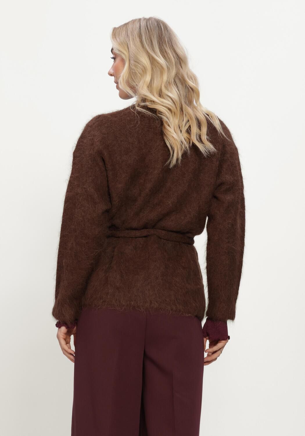 Braune INWEAR Strickjacke PELLOIW CARDIGAN - large