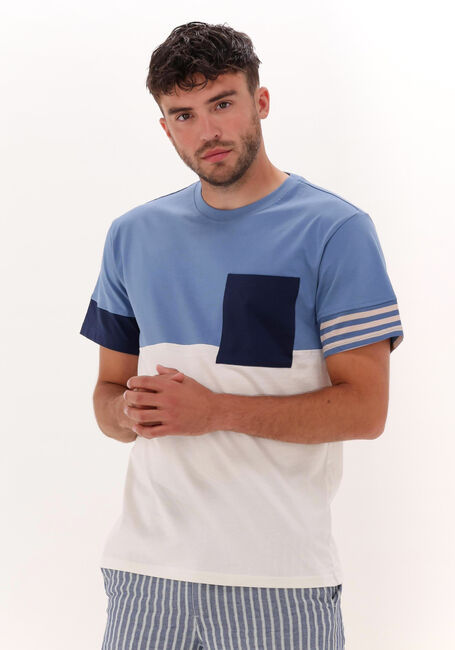 Blaue ANERKJENDT T-shirt AKKIKKI CB STRIPE TEE - large