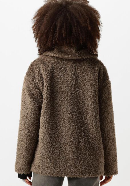Braune OBJECT Teddy-Jacke OBJOLYMPIA JACKET - large